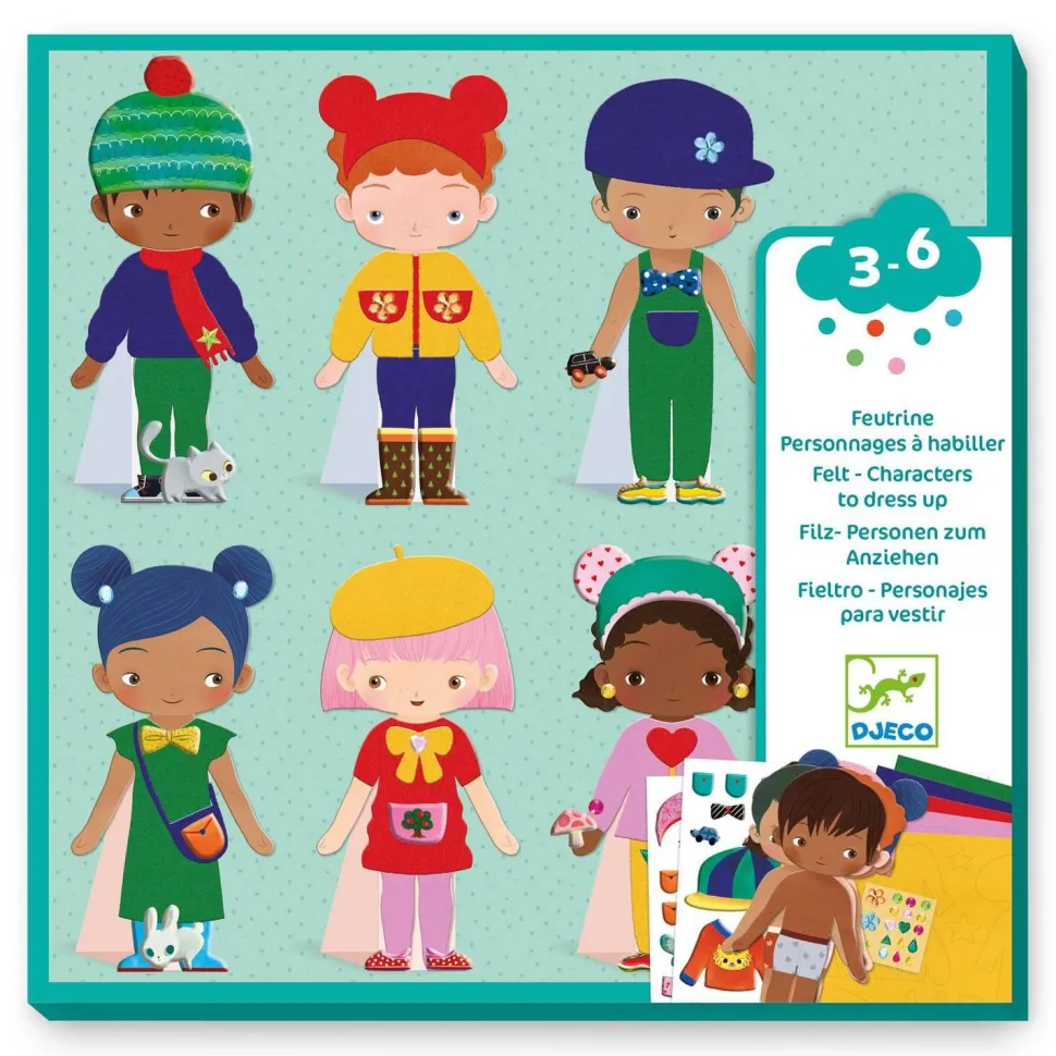 Feutrine Personnages à Habiller : S’habiller de douceur - Djeco