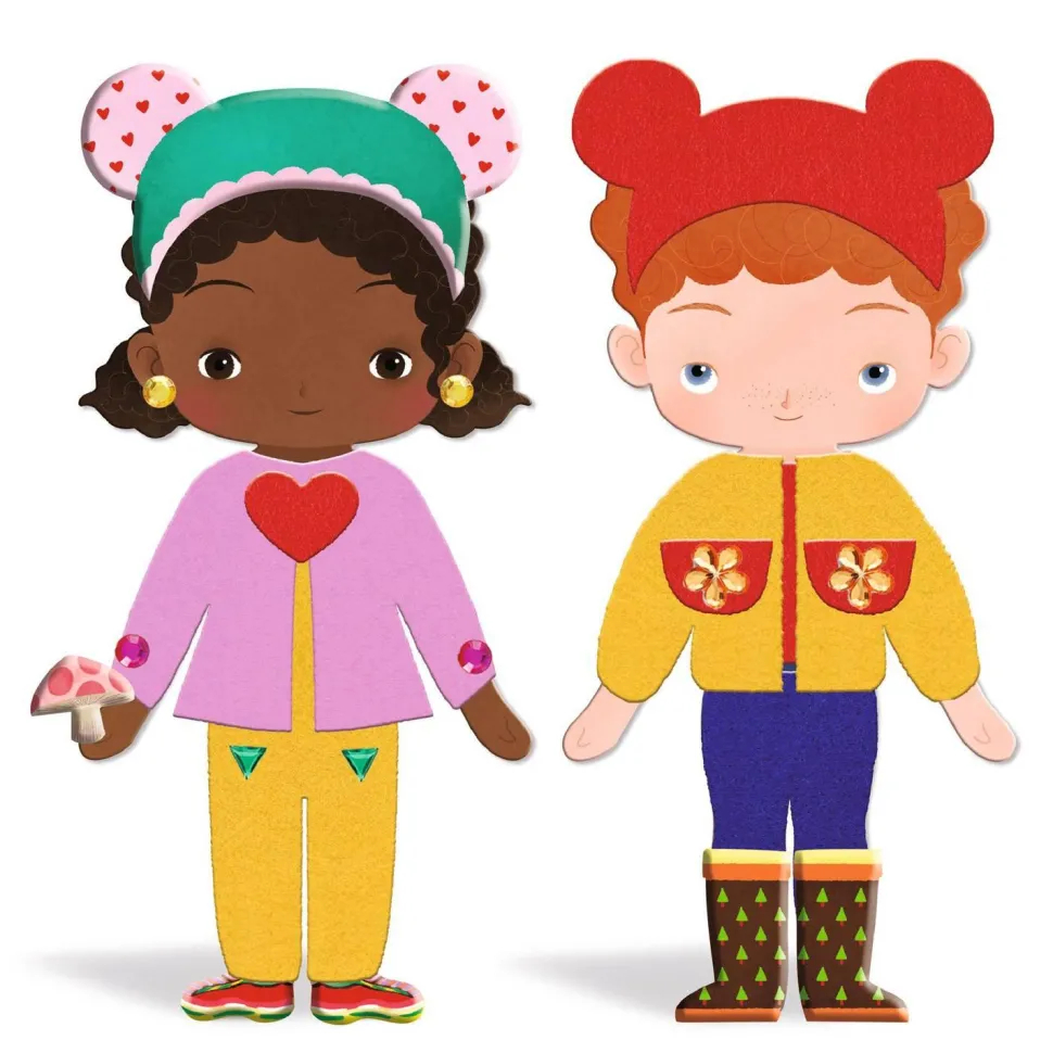 Feutrine Personnages à Habiller : S’habiller de douceur - Djeco