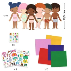 Feutrine Personnages à Habiller : S’habiller de douceur - Djeco