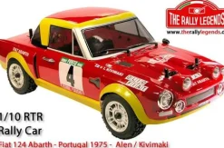 Fiat 124 Abarth Portugal 1975 1/10e RTR Kit Rally Legends - Rally Legends