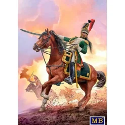 Figurine : Officier Garde Impériale et cheval - Bataille de Friedland - Guerre Napoléonienne - Master Box