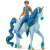 Figurine Balaya : Aryon et sa licorne - Schleich