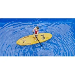 Figurine Bworld : Maître-nageur avec Stand up Paddle - Bruder