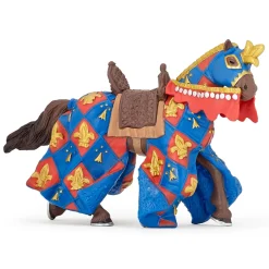 Figurine Cheval bleu fleur de lys - Papo