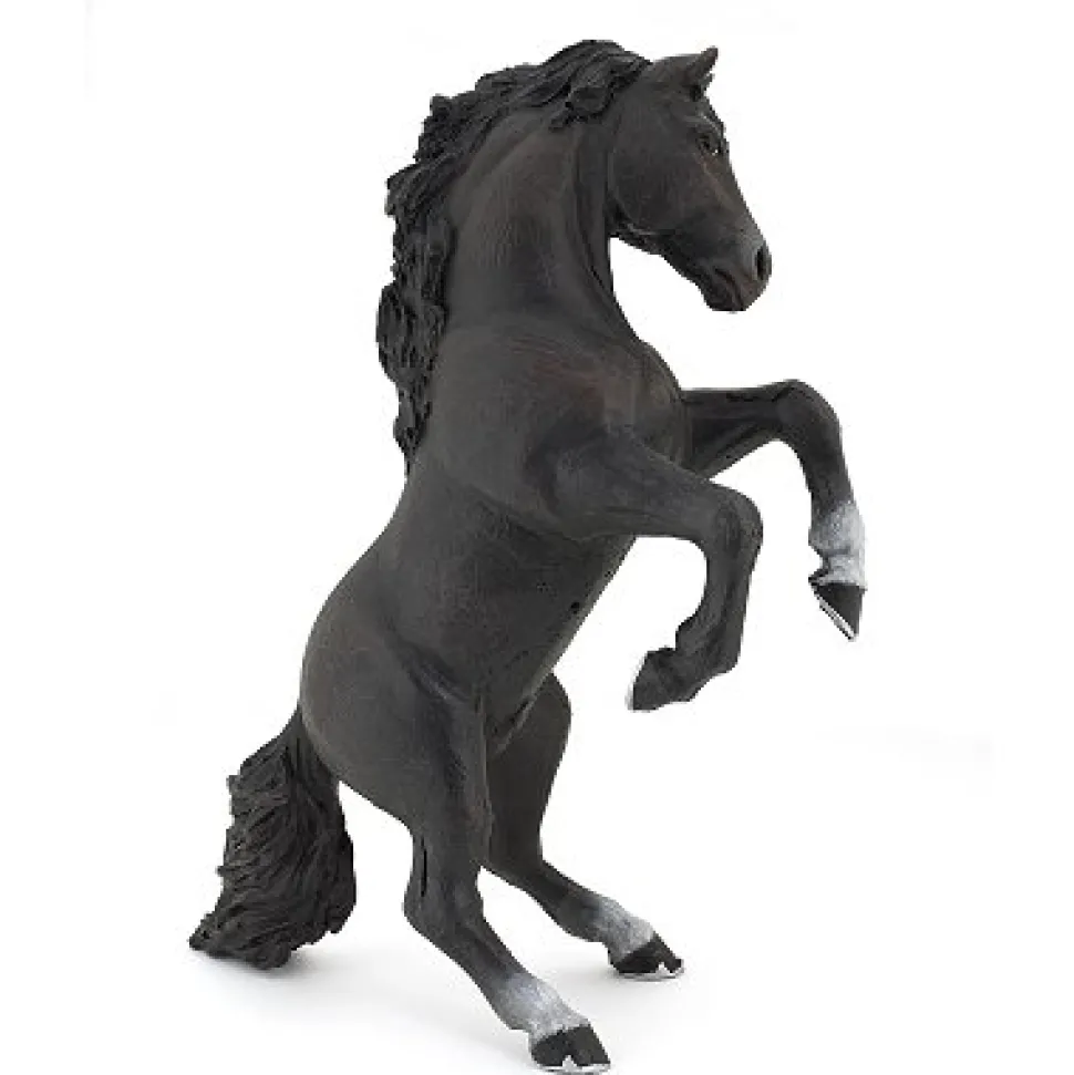 Figurine cheval cabré noir - Papo