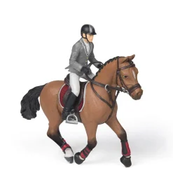 Figurine Cheval de concours et son cavalier - Papo
