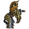 Figurine Cheval du Maître des armes cimier taureau noir - Papo