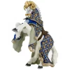 Figurine Cheval du Maître des armes cimier bélier bleu - Papo