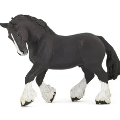 Figurine Cheval Shire : Etalon noir - Papo