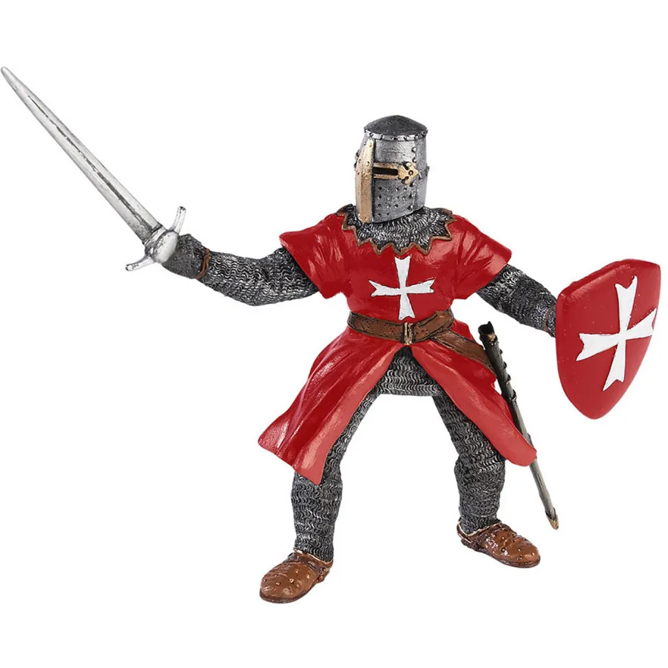 Figurine Chevalier de Malte tunique rouge - Papo