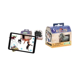 Figurine Chevaux: 3 Mini Chevaux Et Grange À Plier - Figurines Collecta