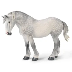 Figurine Collecta Chevaux (XL) : Jument Percheron Gris - Figurines Collecta