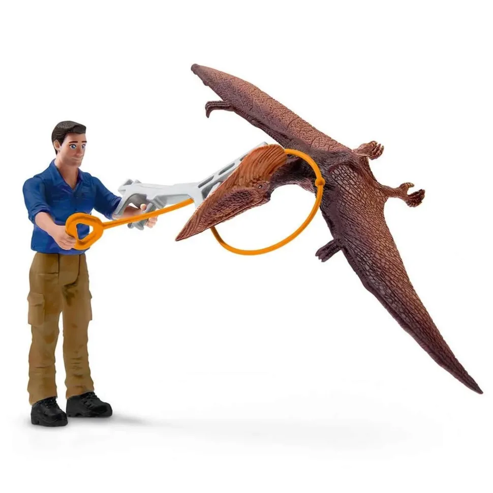 Figurine dinosaure : Poursuite en Jetpack - Schleich
