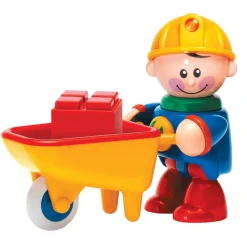 Figurine First Friends : Ouvrier de la Construction avec brouette - Tolo