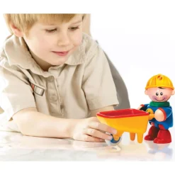 Figurine First Friends : Ouvrier de la Construction avec brouette - Tolo