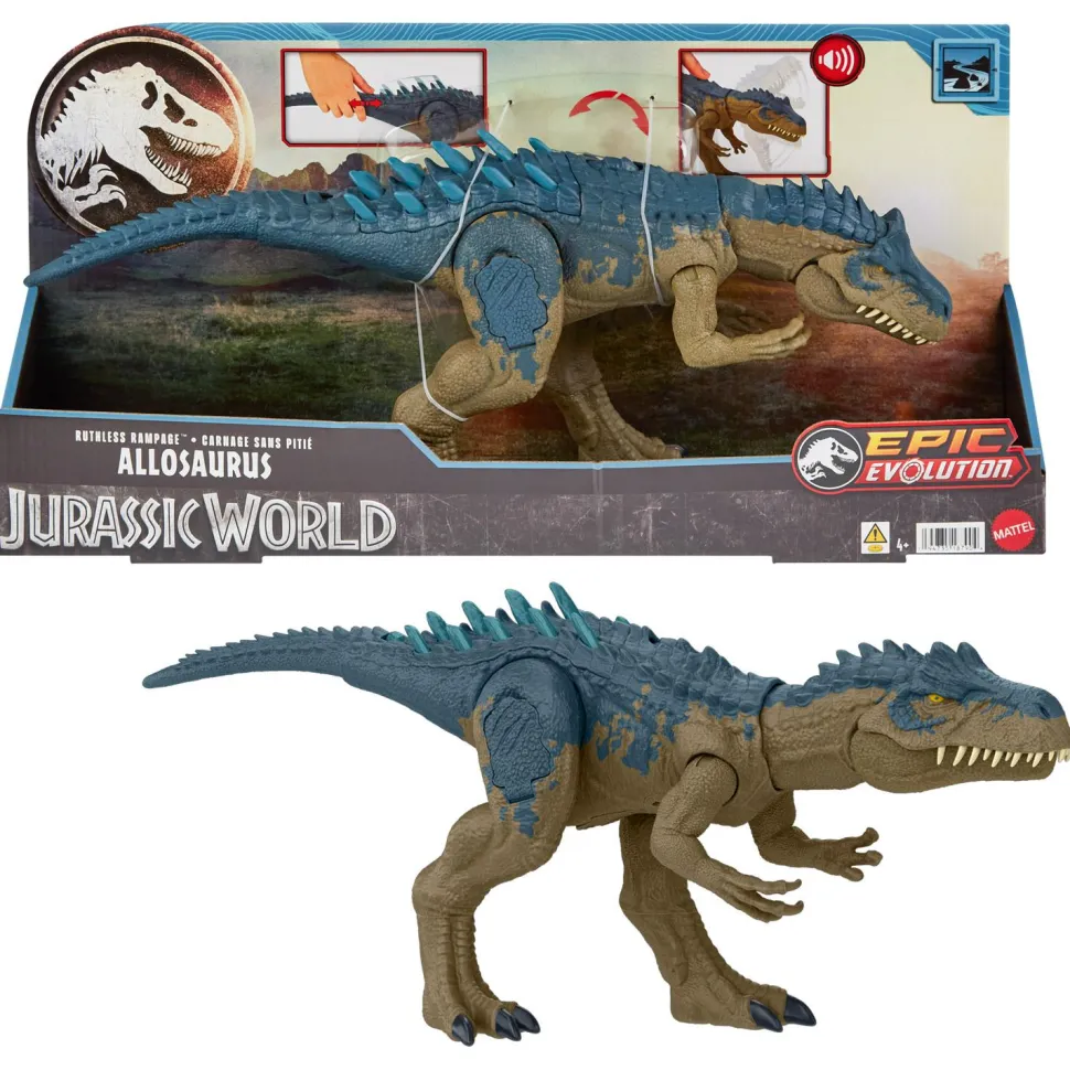 Figurine Jurassic World : Allosaurus Attaque Suprème - Mattel