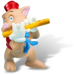 Figurine Les trois petits cochons : Petit Cochon avec une flute - Bullyland