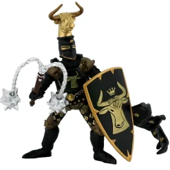 Figurine Maître des armes cimier taureau noir et or - Papo