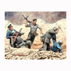 Figurine militaires Combat marins soldats soviétiques contre soldats allemands 1942 - Master Box