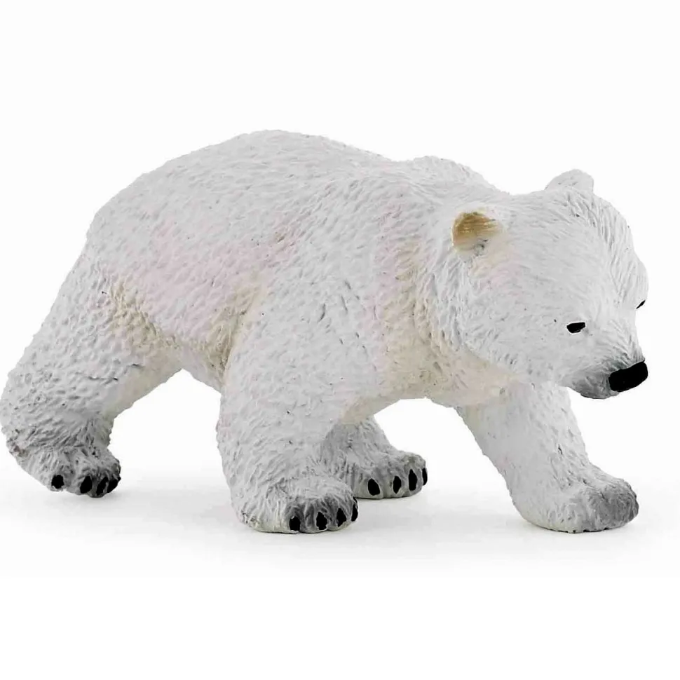 Figurine Ours : Bébé ours polaire marchant - Papo