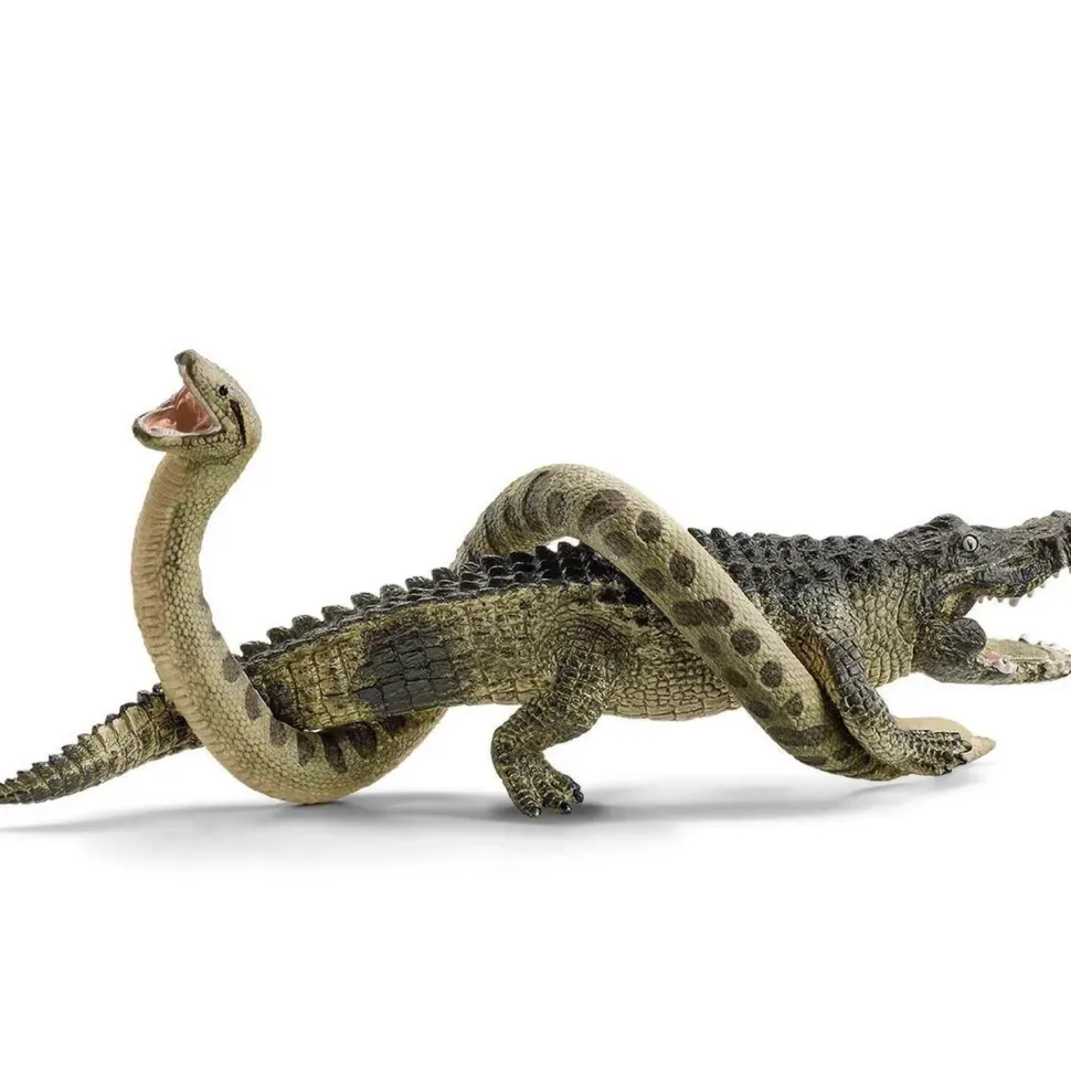 Figurine Schleich : Duel Aligator - Anaconda - Schleich