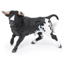 Figurine Taureau Espagnol noir et blanc - Papo
