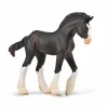 Figurine Cheval (M): Poulain Noir Clydesdale - Figurines Collecta