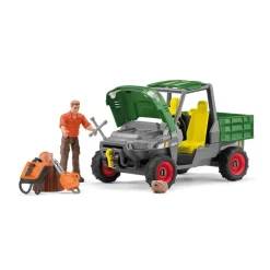 Figurines : Garde forestier avec véhicule - Schleich
