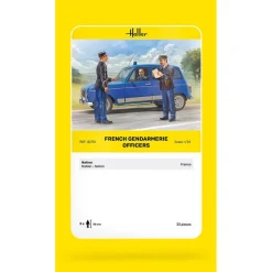 Figurines : Officiers de la gendarmerie française en 1:24 - Heller