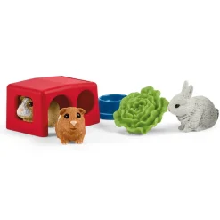 Figurines animaux : Maison pour lapins et cochons d'Inde - Schleich