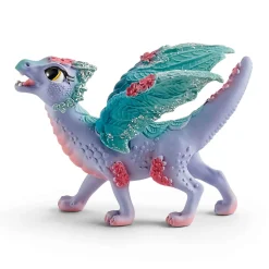 Figurines Bayala : Dragon aux fleurs, maman et bébé - Schleich