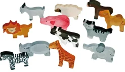 Figurines bois Animaux, set de 12 - Eduplay