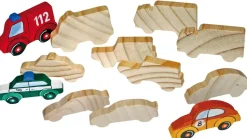 FigurINes bois Véhicule, set de 12 - Eduplay