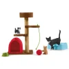 Figurines chats : Aire de jeu pour chats adorables - Schleich