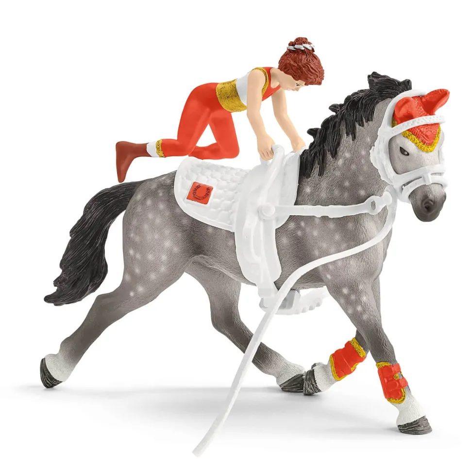 Figurines cheval et cavalière : Kit de voltige équestre Horse Club Mia - Schleich