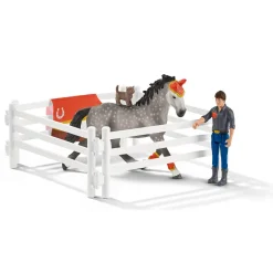 Figurines cheval et cavalière : Kit de voltige équestre Horse Club Mia - Schleich