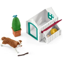 Figurines Chevaux : Chevaux invités d'Hannah avec chienne Ruby et accessoires - Schleich