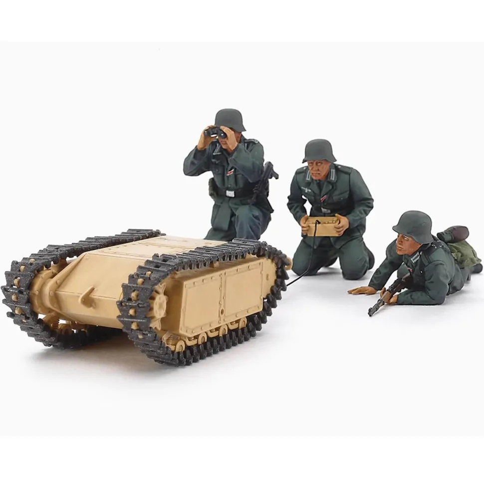Figurines de la 2ème Guerre Mondiale : Goliath Et Pionners Allemands - Tamiya
