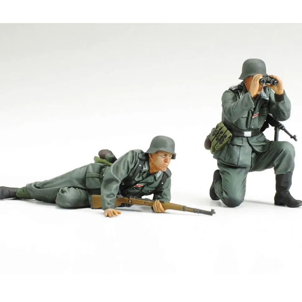 Figurines de la 2ème Guerre Mondiale : Goliath Et Pionners Allemands - Tamiya