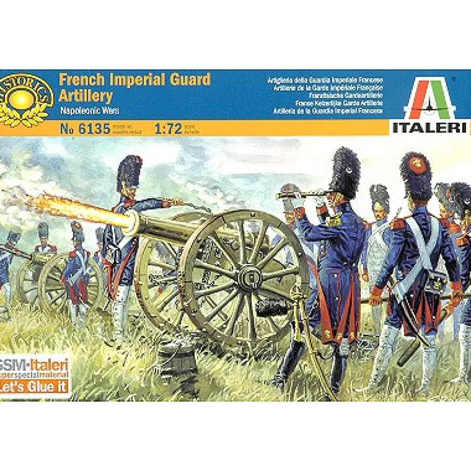 Figurines des Guerres napoléoniennes : Artillerie de la Garde Française - Italeri