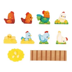 Figurines en bois : Mon premier Poulailler - Janod