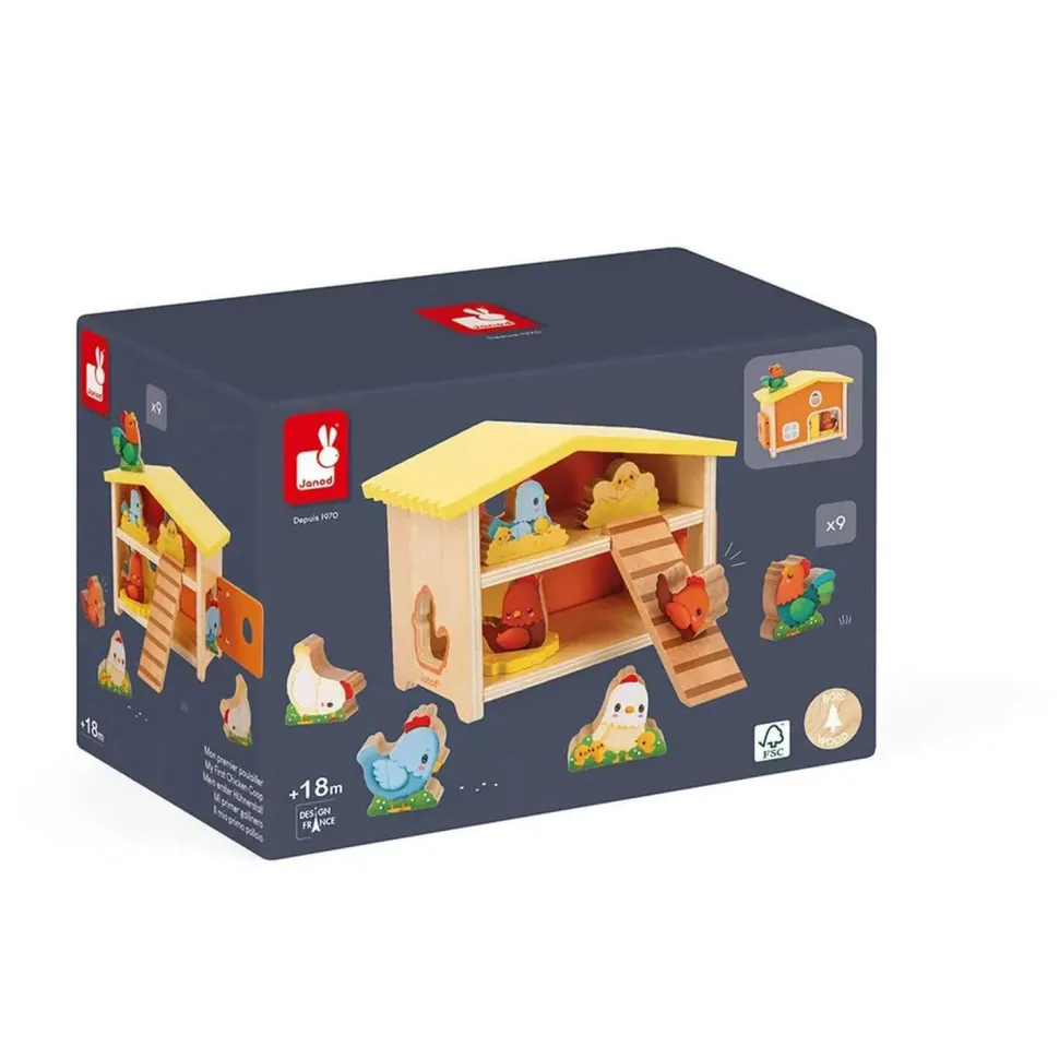 Figurines en bois : Mon premier Poulailler - Janod