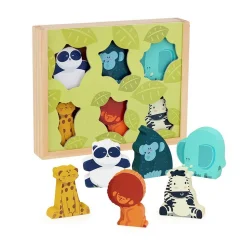 Figurines en bois : Mes histoires de jungle - Vilac