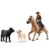 Figurines Farm World : Aventures d'équitation Western - Schleich
