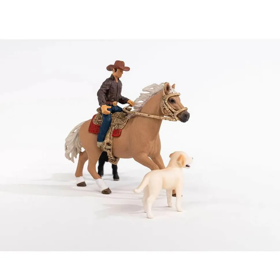 Figurines Farm World : Aventures d'équitation Western - Schleich
