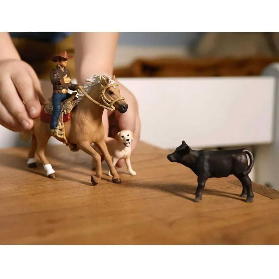 Figurines Farm World : Aventures d'équitation Western - Schleich