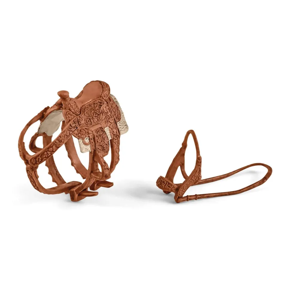 Figurines Farm World : Cowgirl et Tonneaux de Racing - Schleich