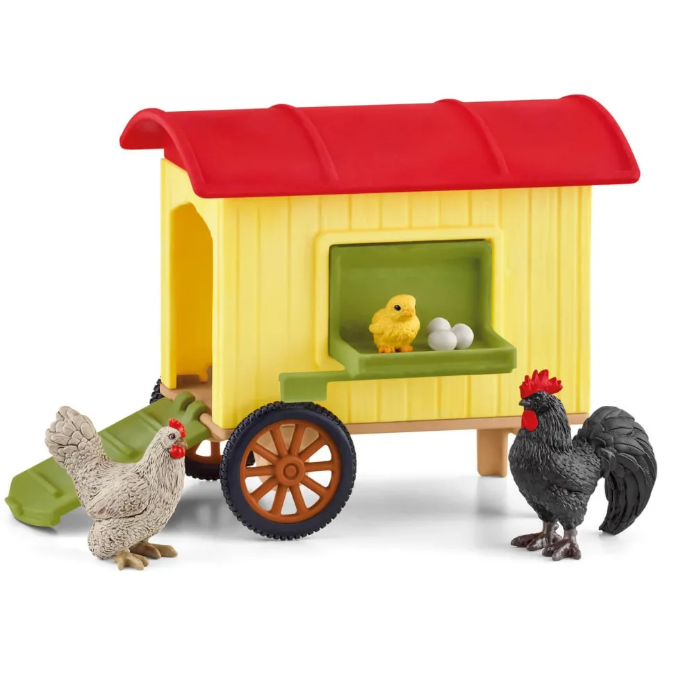 Figurines Farm World : Poulailler mobile - Schleich