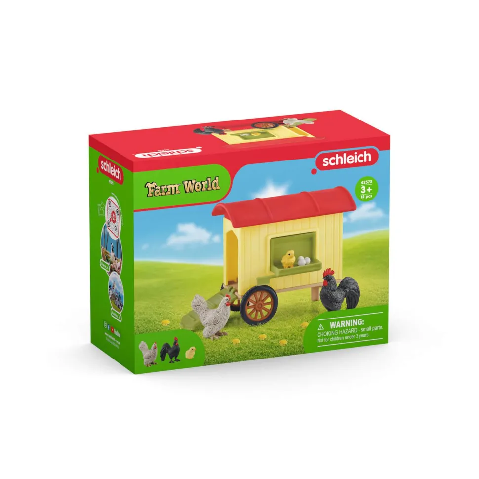 Figurines Farm World : Poulailler mobile - Schleich