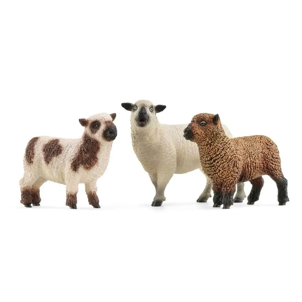 Figurines Farm World : Trio de moutons - Schleich